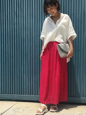 JOURNAL STANDARD relume 豊洲店 スタッフさん（レディース・162cm）の夏コーディネート