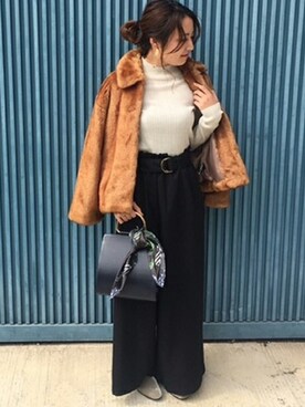 「STEPHEN（ステファン）のアイテム」を使った、JOURNAL STANDARD relume 豊洲店 スタッフさん（レディース・160cm）の秋コーディネート