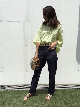 「MASTER&Co（マスターアンドコー）のアイテム」を使った、JOURNAL STANDARD relume 豊洲店 スタッフさん（レディース・160cm）の夏コーディネート