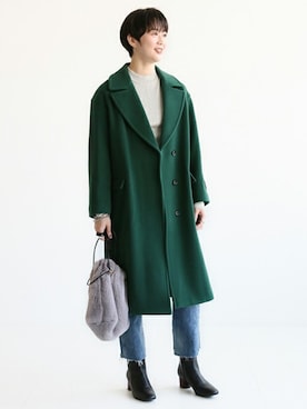 「JOURNAL STANDARD relume（ジャーナルスタンダード　レリューム）のアイテム（その他アウター）」を使った、JOURNAL STANDARD relume 豊洲店 スタッフさん（レディース・162cm）の冬コーディネート