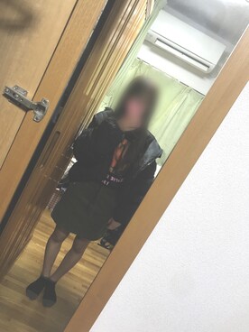 「CECIL McBEE（セシルマクビー）のアイテム（チェスターコート）」を使った、麻結さん（レディース・156cm）の冬コーディネート