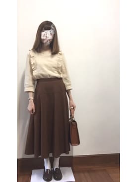 「used mix」｜「アイテム（その他トップス）」を使った、じぇしーさん（レディース・153cm）の春コーディネート