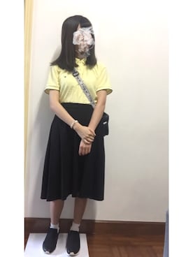 「MONKI（モンキ）のアイテム（スニーカー）」を使った、じぇしーさん（レディース・153cm）の夏コーディネート