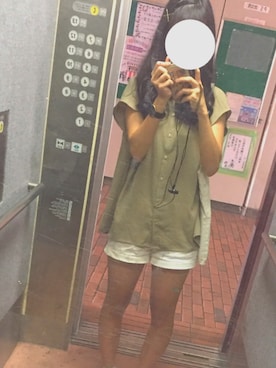 「同じようなコーディネートばっかり」｜りんとさん（レディース・153cm）の夏コーディネート