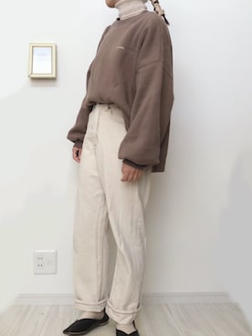 「apres jour（アプレジュール）のアイテム（スウェット）」を使った、かちこさん（レディース・153cm）の秋コーディネート