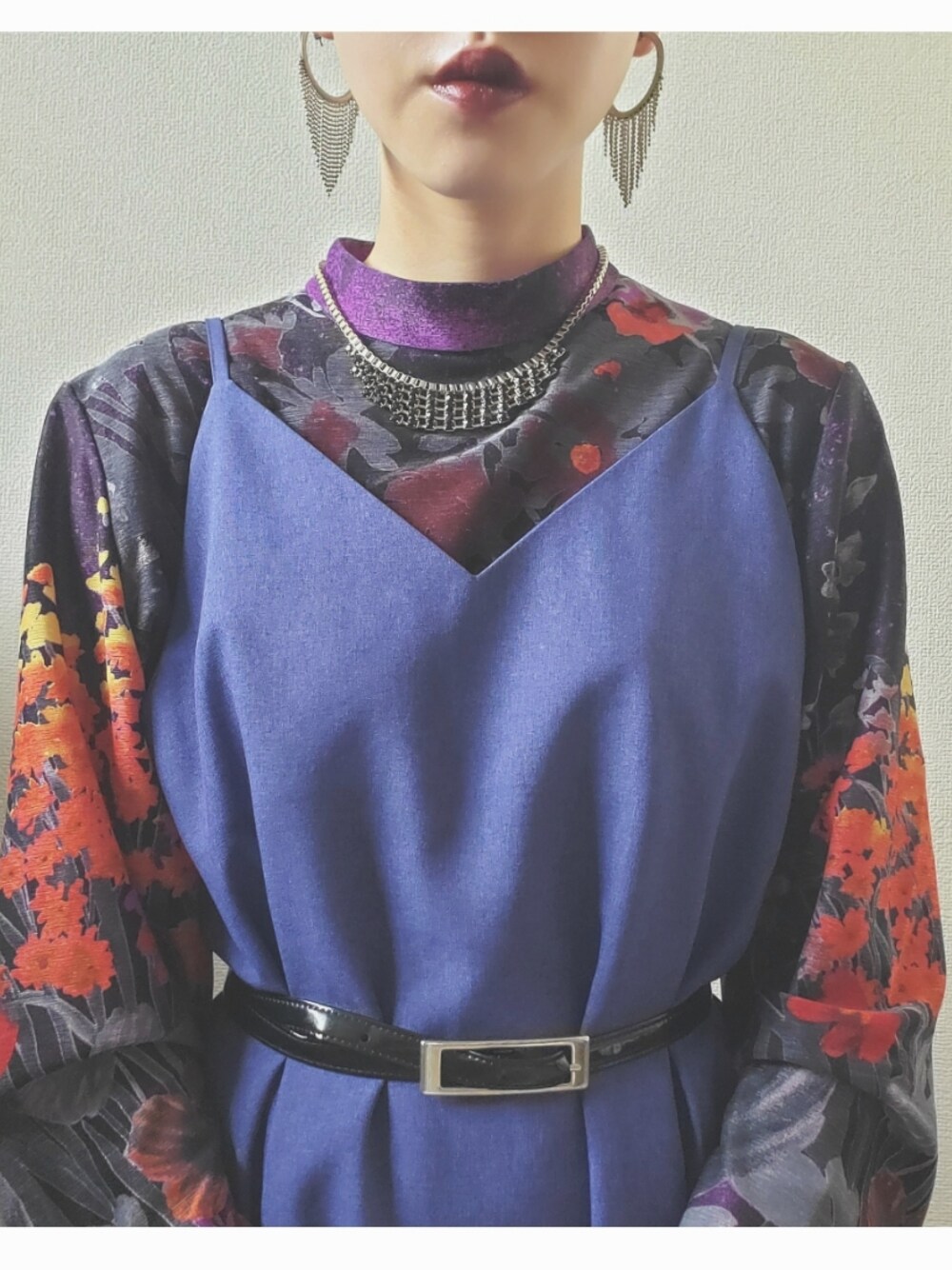 「古着、古着好きな人と繋がりたい、カラフル、レトロ、GU、ootd、ヴィンテージ」｜「usedのアイテム（ピアス（両耳用）、シルバー系）」を使った、琳さん（レディース・152cm）の夏コーディネートの1枚目の写真