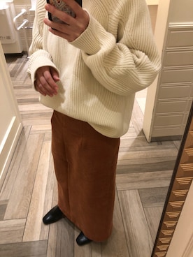 「定番」｜「アイテム（ブーツ）」を使った、hinaさん（レディース・147cm）の秋コーディネート