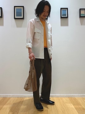 「junes（ジュネス）のアイテム」を使った、kita11179さん（メンズ・179cm）の春コーディネート