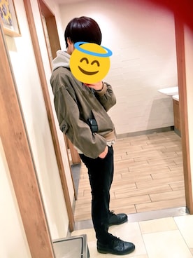 「SHAREEF（シャリーフ）のアイテム（ブルゾン）」を使った、なるさん（メンズ・171cm）の冬コーディネート