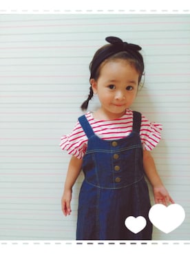 「2歳3ヶ月」｜「アイテム（ワンピース）」を使った、nippyさん（キッズ・90cm）の夏コーディネート