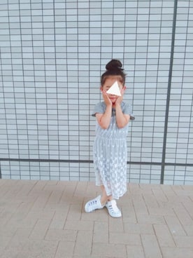 「allolun.（オールオルン）のアイテム（ワンピース/ドレス）」を使った、nippyさん（キッズ・100cm）の夏コーディネート
