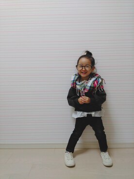 「レイヤードstyle」｜「アイテム（ラッピングキット）」を使った、nippyさん（キッズ・90cm）の冬コーディネート