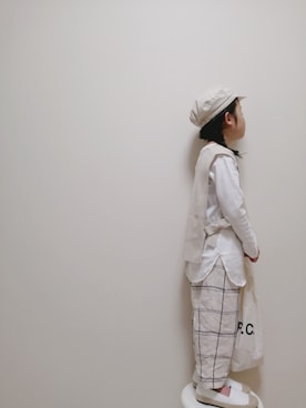 「アイテム（パンプス）」を使った、nippyさん（キッズ・110cm）の春コーディネート