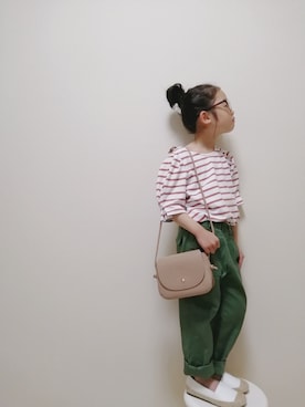 「アイテム（パンプス）」を使った、nippyさん（キッズ・110cm）の春コーディネート