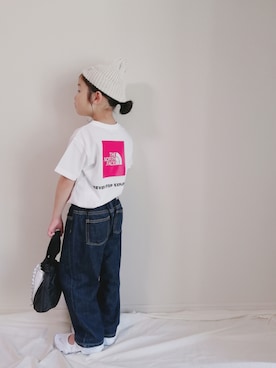 「PAPAPAPARK（パパパパーク）のアイテム（トートバッグ）」を使った、nippyさん（キッズ・110cm）の春コーディネート