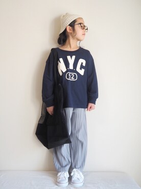 「classicalelf（クラシカルエルフ）のアイテム（バッグ）」を使った、nippyさん（キッズ・110cm）の春コーディネート