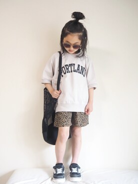 「classicalelf（クラシカルエルフ）のアイテム（バッグ）」を使った、nippyさん（キッズ・120cm）の春コーディネート