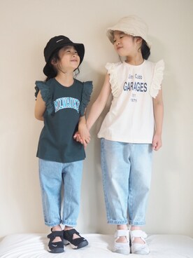 「アイテム（サンダル）」を使った、nippyさん（キッズ・120cm）の春コーディネート