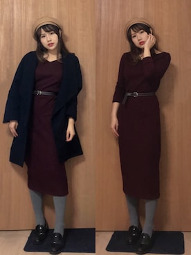 「DRWCYS（ドロシーズ）のアイテム（その他アウター）」を使った、栗子饼子さん（レディース・153cm）の秋コーディネート
