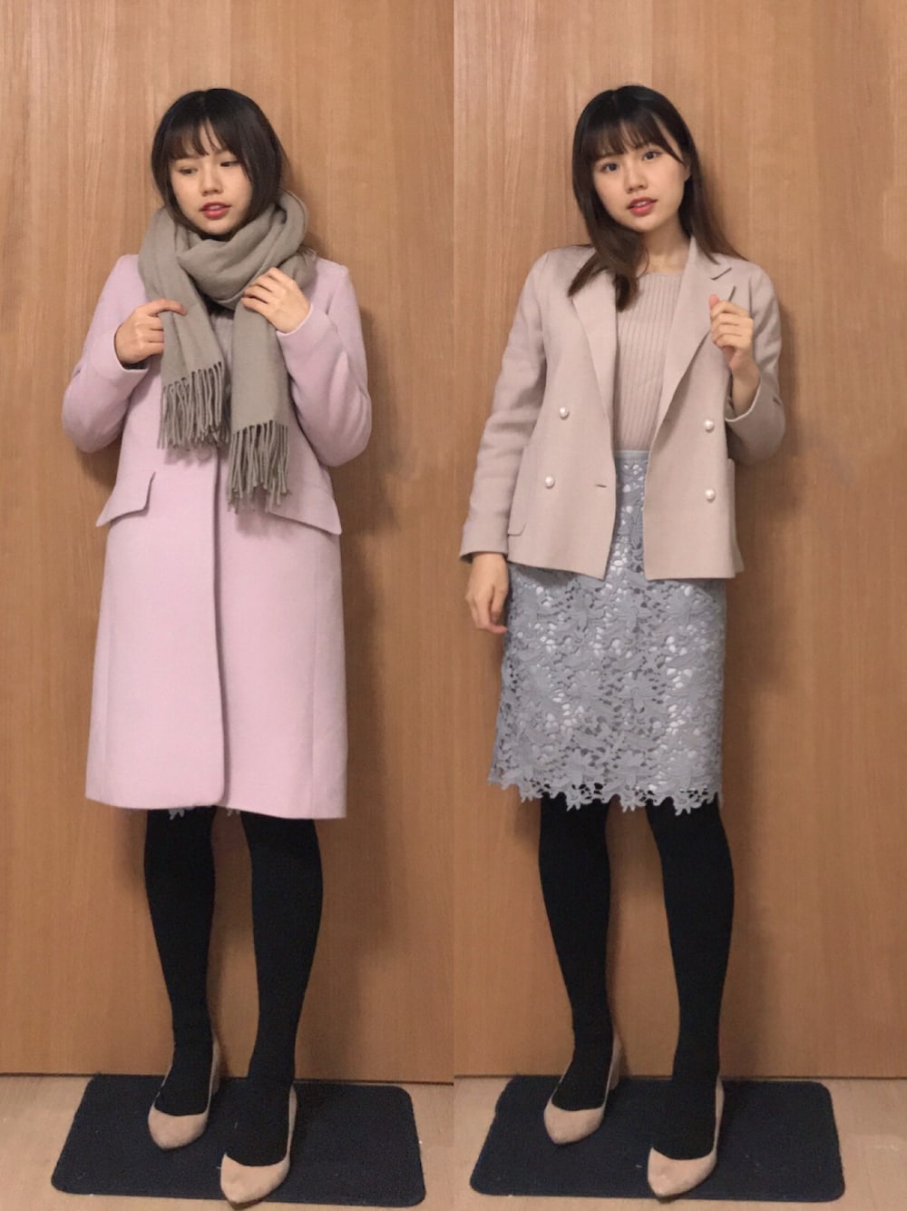 【訳あり】Apuweiser-riche チェスターコート　ピンク【定価31，230円】サイズ1 Apuweiser-richeのチェスターコート（ピンク系）を使った人気