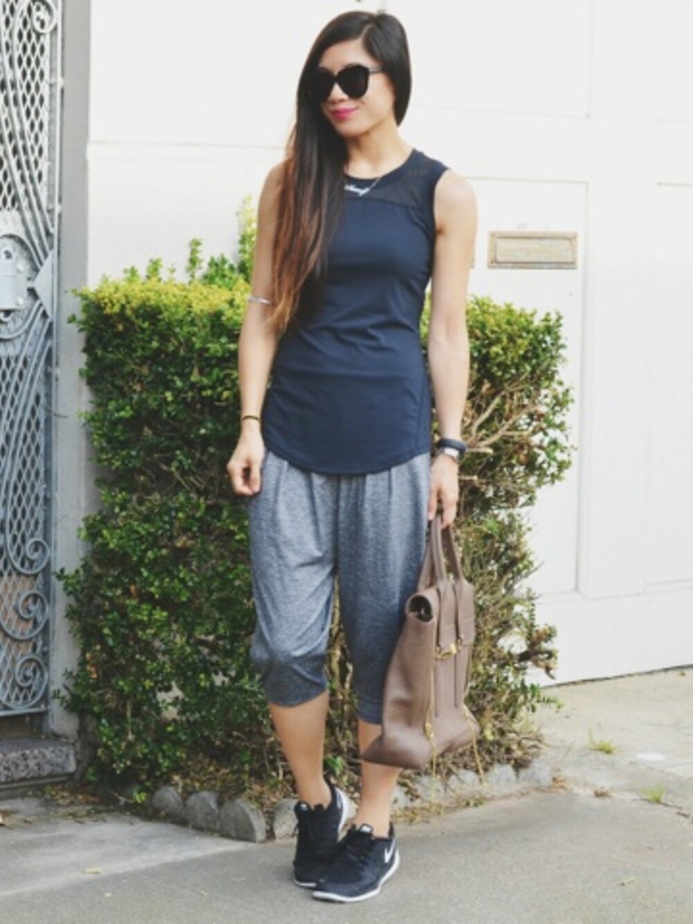 「3.1 phillip lim、activewear、BAG、fabletics、NIKE、sneakers」｜Nancyさん（レディース）の夏コーディネートの1枚目の写真
