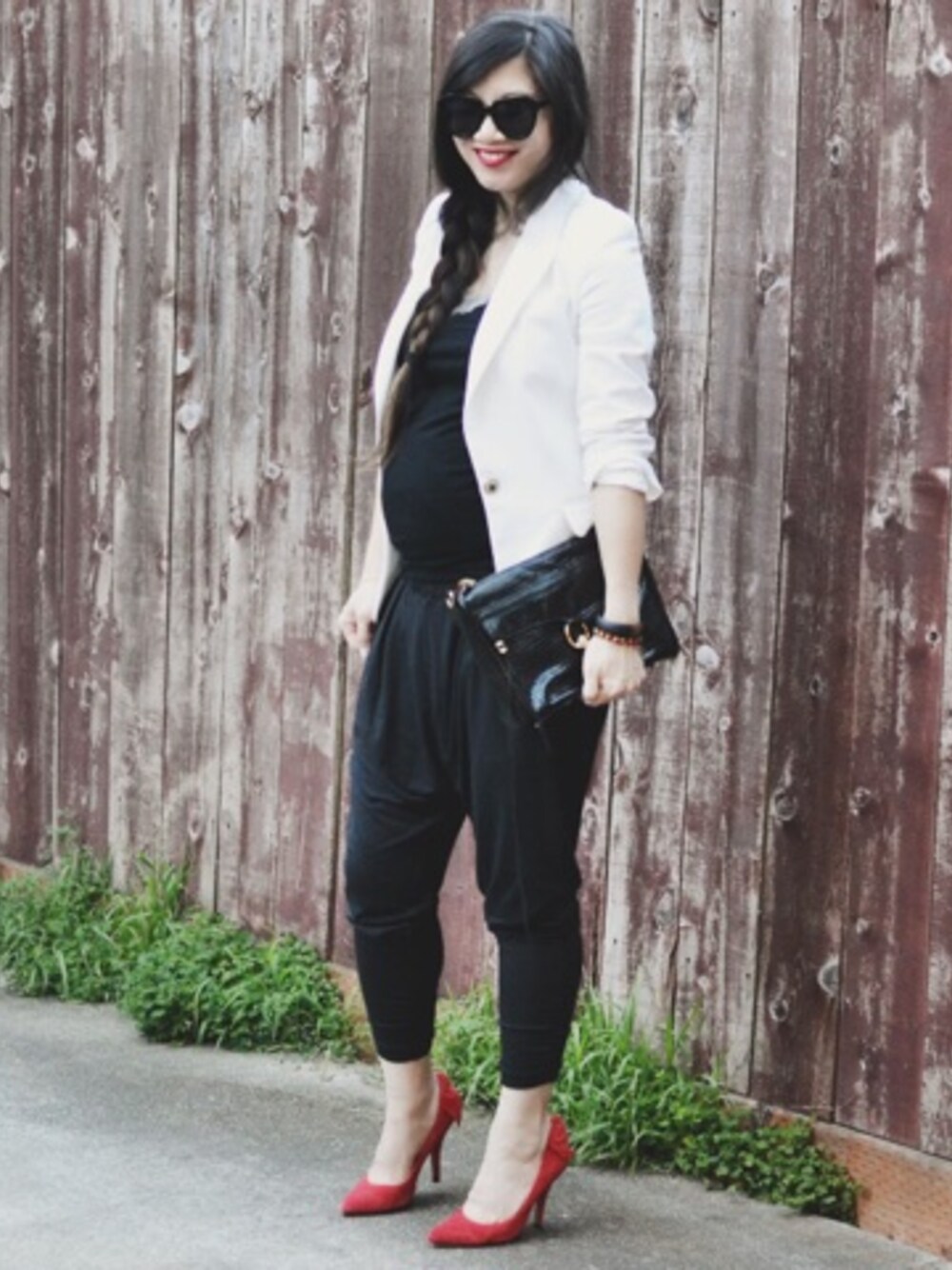 「blazer、GAP、harem、heels、NIKE、pants、ZARA」｜Nancyさん（レディース）の冬コーディネートの1枚目の写真