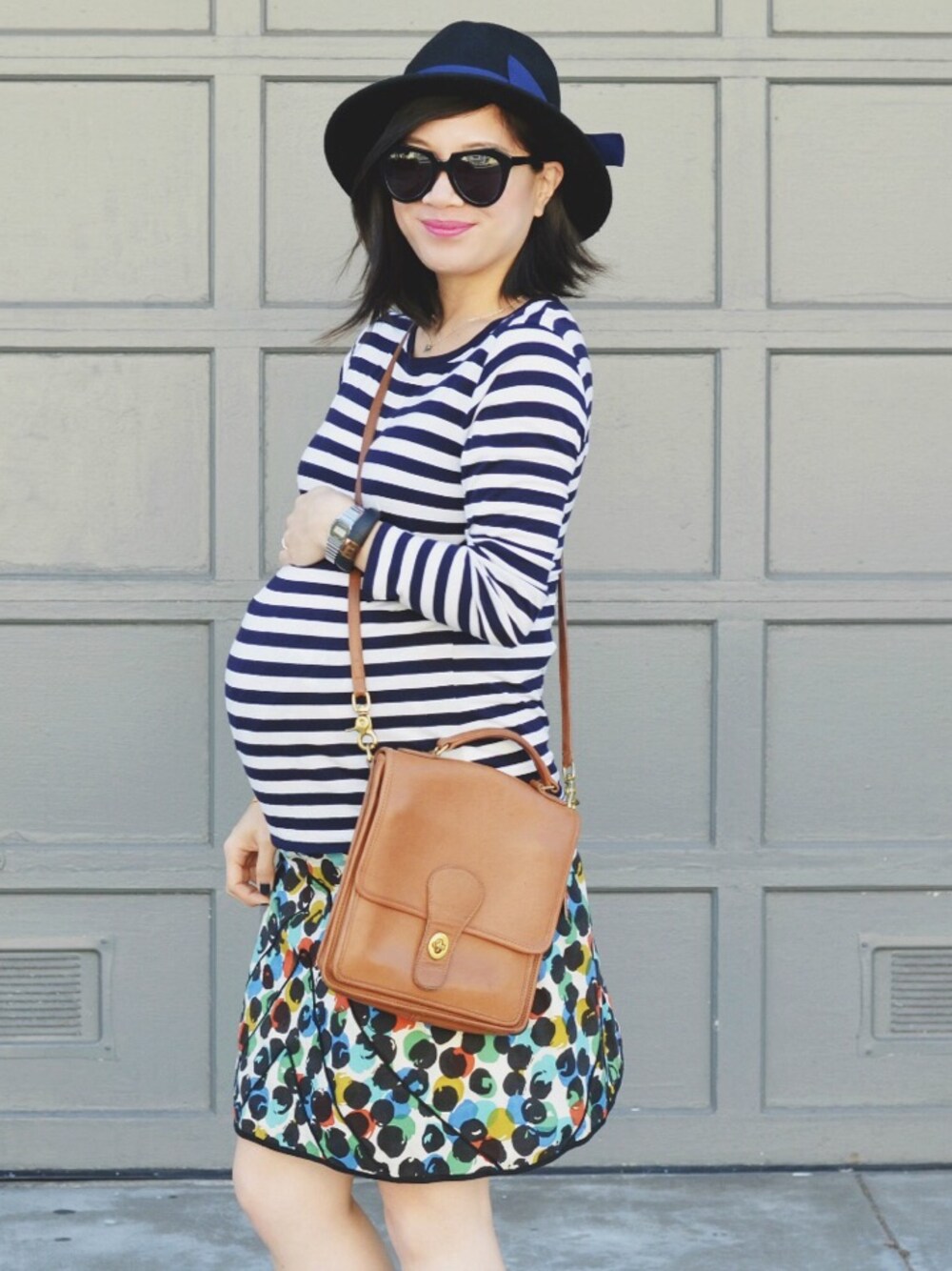「Anthropologie、skirt、striped、top」｜Nancyさん（レディース）の春コーディネートの1枚目の写真