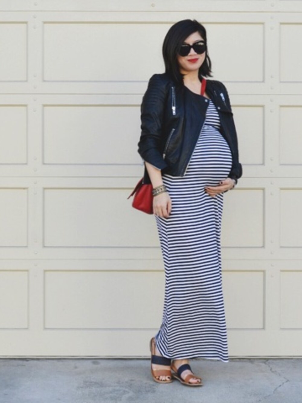 「BAG、dress、GAP、maxi、sandals、Tory Burch」｜Nancyさん（レディース）の春コーディネートの1枚目の写真