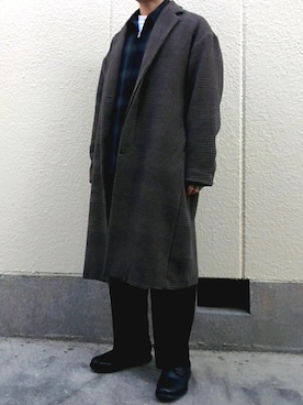 「N.HOOLYWOOD」｜「アイテム（ダウンジャケット/コート）」を使った、UNREALさん（メンズ・167cm）の冬コーディネート