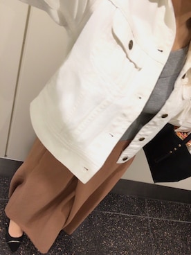 「仕事着」｜「アイテム（デニムジャケット）」を使った、mariko.Aさん（レディース・160cm）の春コーディネート