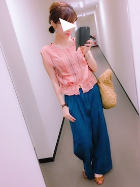 「アイテム（イヤリング）」を使った、yumiさん（レディース・160cm・20代）の夏コーディネート