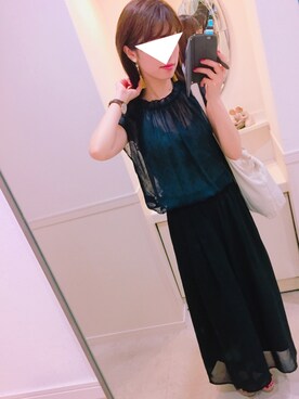 「アイテム（イヤリング）」を使った、yumiさん（レディース・160cm・20代）の夏コーディネート