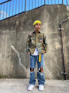 後村龍星さん（メンズ・163cm）の秋コーディネート