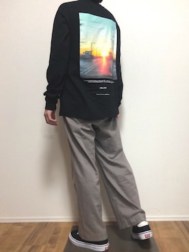 「SOYOUS（ソユーズ）のアイテム（パンツ）」を使った、ゆうさん（メンズ・165cm）の春コーディネート