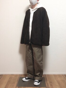 「flaner（フラネ）のアイテム（ブルゾン）」を使った、ゆうさん（メンズ・165cm）の秋コーディネート
