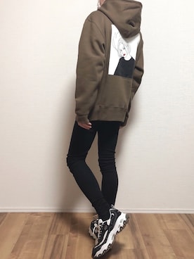 「LOOPのアイテム（トップス）」を使った、ゆうさん（メンズ・165cm）の冬コーディネート