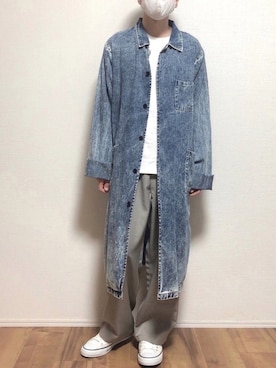 「unrelaxing（アンリラクシング）のアイテム（パンツ）」を使った、ゆうさん（メンズ・165cm）の春コーディネート
