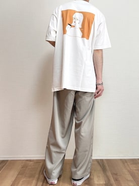 「unrelaxing（アンリラクシング）のアイテム（パンツ）」を使った、ゆうさん（メンズ・165cm）の春コーディネート