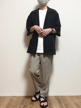 「LOOPのアイテム」を使った、ゆうさん（メンズ・165cm）の春コーディネート