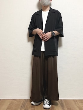 「ゆるゆる」｜「アイテム（ジャケット/アウター）」を使った、ゆうさん（メンズ・165cm）の夏コーディネート