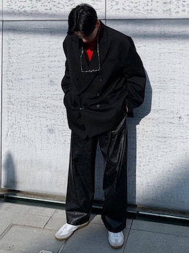 「UNIQLO（ユニクロ）のタートルネックT（長袖）（Tシャツ/カットソー）」を使った、kooodaiさん（メンズ・170cm）の冬コーディネート