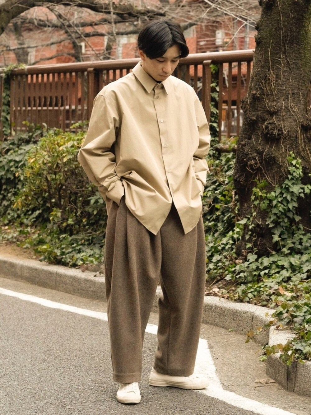 トップス HED MAYNER SWITCHED BUTTONED SHIRT XS HED MAYNER】SWITCHED BUTTONED SHIRT. | IDIOME lab