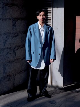 「GERMAN TRAINER（ジャーマントレーナー）のGERMAN TRAINER ジャーマントレーナー（スニーカー）」を使った、kooodaiさん（メンズ・170cm）の冬コーディネート
