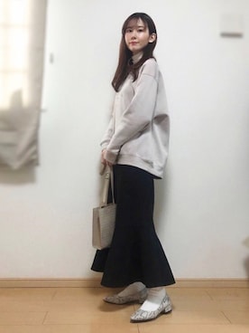 「GRL（グレイル）のアイテム（パンプス）」を使った、naochiさん（レディース・162cm・20代）の冬コーディネート