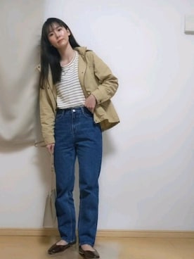 「春めきシューズ」｜「アイテム（マウンテンパーカー）」を使った、naochiさん（レディース・162cm）の春コーディネート