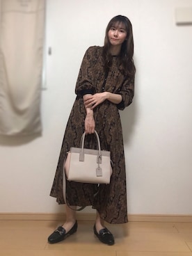 「SonnyLabel」｜「アイテム（ローファー）」を使った、naochiさん（レディース・162cm）の春コーディネート