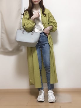 「something_jean」｜「アイテム（ワンピース/ドレス）」を使った、naochiさん（レディース・162cm）の春コーディネート