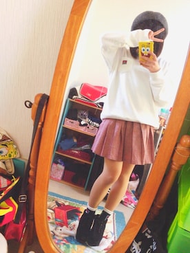 「チドリ柄」｜「アイテム（ハンチング/ベレー帽）」を使った、ぽ て ぼ ぶ 🦄さん（レディース・154cm）の春コーディネート