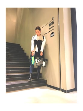 「DIESEL OSAKA」｜「アイテム（その他アウター）」を使った、SHCOさん（レディース・155cm）の秋コーディネート