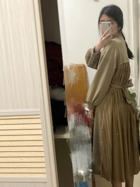 「frames RAY CASSIN（フレームスレイカズン）のアイテム（ワンピース/ドレス）」を使った、margaremercuryさん（レディース・164cm）の冬コーディネート